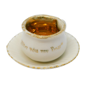 19th Century Miniature China 'After You My Dear' Souvenir Teacup Antique