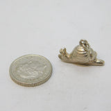 Sterling Silver Snail Charm Pendant Vintage c1970s