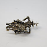 Sterling Silver Horse Riding Performer Charm Pendant Vintage c1970