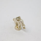 Sterling Silver Circus Elephant Charm Pendant Vintage c1970