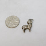 Sterling Silver Aries the Ram Charm Pendant Vintage c1970