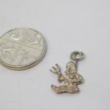Sterling Silver Aquarius Zodiac Charm Pendant Vintage c1970