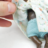Hand Painted Composite Resin Dolly with Clothes Kewpie Style Antique c1920