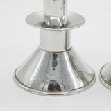 Arts & Crafts Sterling Silver Modernist Candlesticks Antique 1917 London