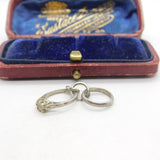 Sterling Silver Wedding & Engagement Ring Charm Pendant Vintage c1970