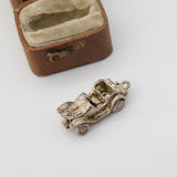 Sterling Silver Opening Motor Car Charm Pendant Vintage c1970