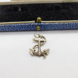 Sterling Silver Maritime Anchor Charm Pendant Vintage c1970