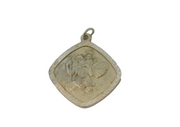 Sterling Silver St Christopher Travel Charm Pendant Vintage c1970