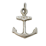 Sterling Silver Anchor Maritime Charm Pendant Vintage c1970s