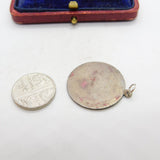 Sterling Silver St Christopher Charm Pendant Vintage c1970