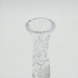 Sterling Silver & Floral Cut Glass Flower Vase Vintage 1985 Birmingham