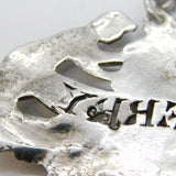 George III Sterling Silver Cast Dionyses Sherry Decanter Label Antique London