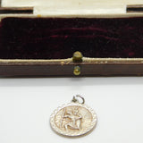 Sterling Silver Nuvo St Christopher Charm Pendant Vintage c1970