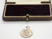 Sterling Silver Nuvo St Christopher Charm Pendant Vintage c1970