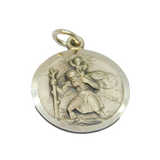 Sterling Silver St Christopher Travel Charm Pendant Vintage c1970