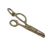 Sterling Silver Scissors Charm Pendant Vintage c1970