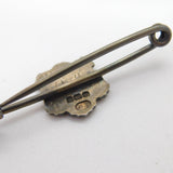 Sterling Silver Enamel Crested Bar Brooch 'NCAA, 1920' Antique 1920 Birmingham