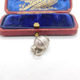 Sterling Silver Jersey Can Flask Charm Pendant Vintage c1970