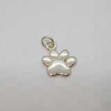 Sterling Silver Dog Paw Charm Pendant Contemporary c2010