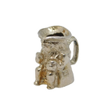 Sterling Silver Toby Jug Charm Pendant Vintage c1970