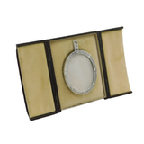 Arts & Crafts Boxed Planished Sterling Silver Oval Frame Antique 1906 London