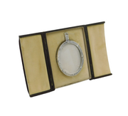 Arts & Crafts Boxed Planished Sterling Silver Oval Frame Antique 1906 London