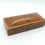 Edwardian Tooled Leather Bracelet Jewellery Display Box Antique c1910s