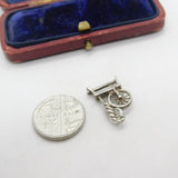 Sterling Silver Spinning Wheel Charm Pendant Vintage c1970