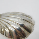 Victorian Sterling Silver Shell Bowl Regal Tea Caddy Spoon Antique London 1891