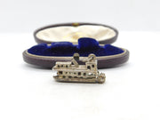 Sterling Silver Steamboat Charm Pendant Vintage c1970