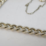 Sterling Silver Curb Link Chain Bracelet Vintage c1970s