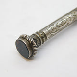 Victorian Sterling Silver & Bloodstone Combination Propelling Pencil Antique