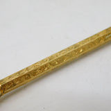 Victorian 10ct Yellow Gold Cased Amethyst Set Propelling Pencil Antique c1880s