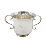 18th Century Channel Islands Sterling Silver Porringer Antique c1730s 'IH'