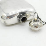 19th Century Silver Plated Hip Flask Antique c1880s Thomas Wilkinson & Sons