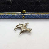 Sterling Silver Man on a Horse Charm Pendant Vintage c1970