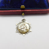 Sterling Silver Triskelion Medallion Charm Pendant Vintage c1970
