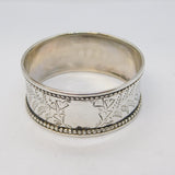 Sterling Silver Butterfly Pattern Napkin Ring Antique 1870 Birmingham