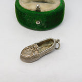 Sterling Silver Shoe Charm Pendant Vintage c1970