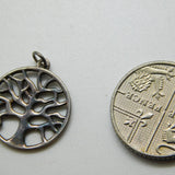 Sterling Silver Tree of Life Charm Pendant Vintage c1970