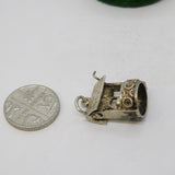 Sterling Silver Good Luck Wishing Well Charm Pendant Vintage c1970