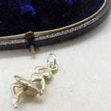 Sterling Silver Dancing Ballerina Charm Pendant Vintage c1970