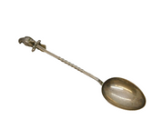 Victorian Sterling Silver Perched Eagle Teaspoon Antique 1897 Chester