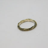 Sterling Silver Marcasite Twist Style Art Deco Band Ring Antique c1930 Size R