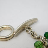 Sterling Silver Cable Link Charm Bracelet & Charms Vintage c1990 London