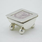Sterling Silver Queen Victoria Stamp Box Vintage c1970