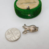 Sterling Silver Wine Jug Charm Pendant Vintage c1970