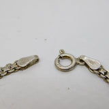 Sterling Silver Snake Serpent Form Chain Bracelet Vintage c1980s