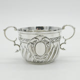 Victorian Sterling Silver Swirl Pattern Porringer Cup Antique 1898 London