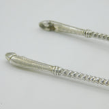 Victorian Pair of Sterling Silver Novelty Cloven Hoof Sugar Tongs Antique London